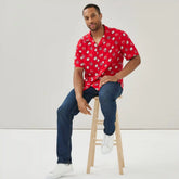 Adult Coca-Cola Button-Up Shirt