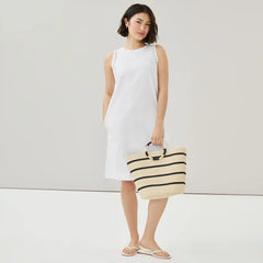 Linen Cotton Shift Dress