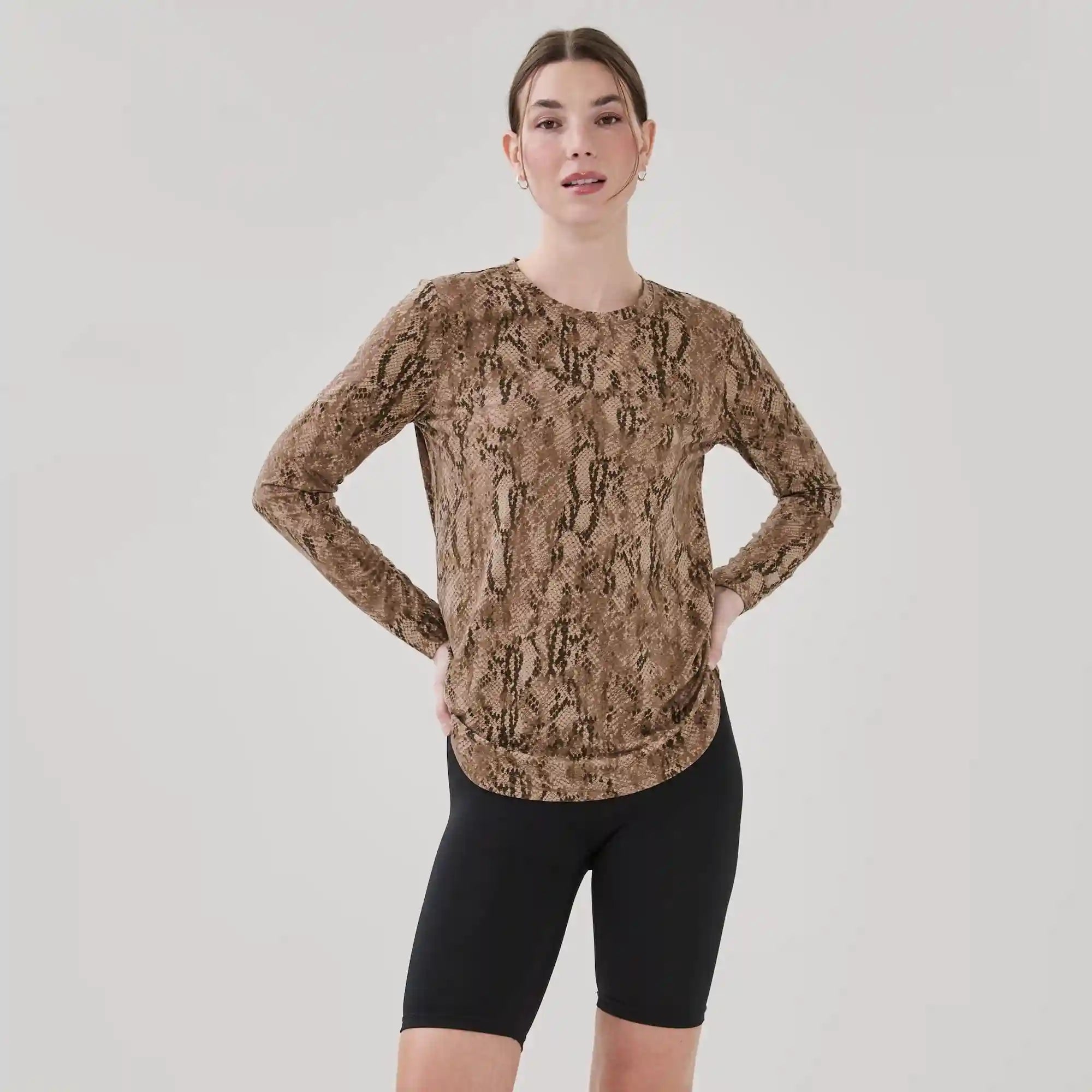 Active Printed Long Sleeve Top