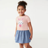 Toddler Girls' Gathered Knit Dress