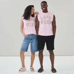 Adult Pride Cropped Muscle Tank Top