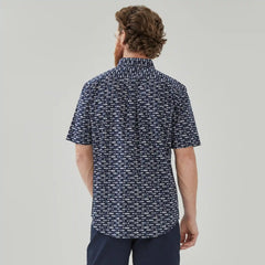 Men's Printed Button-Down Shirt