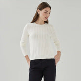 Pointelle Crewneck Sweater