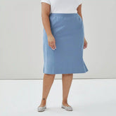 Women+ Heavyweight Cotton Midi Skirt