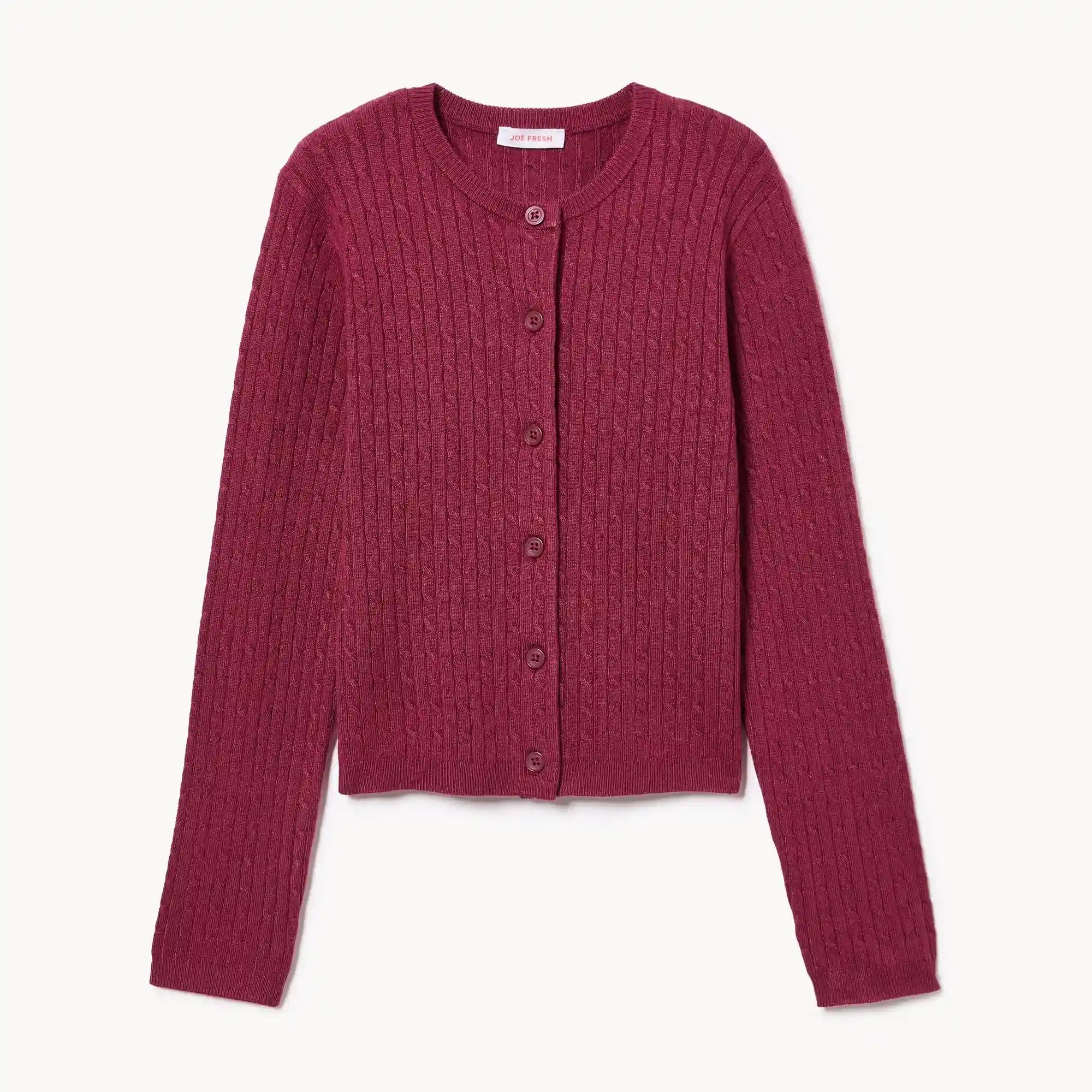 Tween Girls' Cable Knit Cardigan