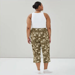 Women+ Printed Cropped Sleep Pant