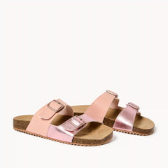 Kid Girls' Double Buckle Sandals
