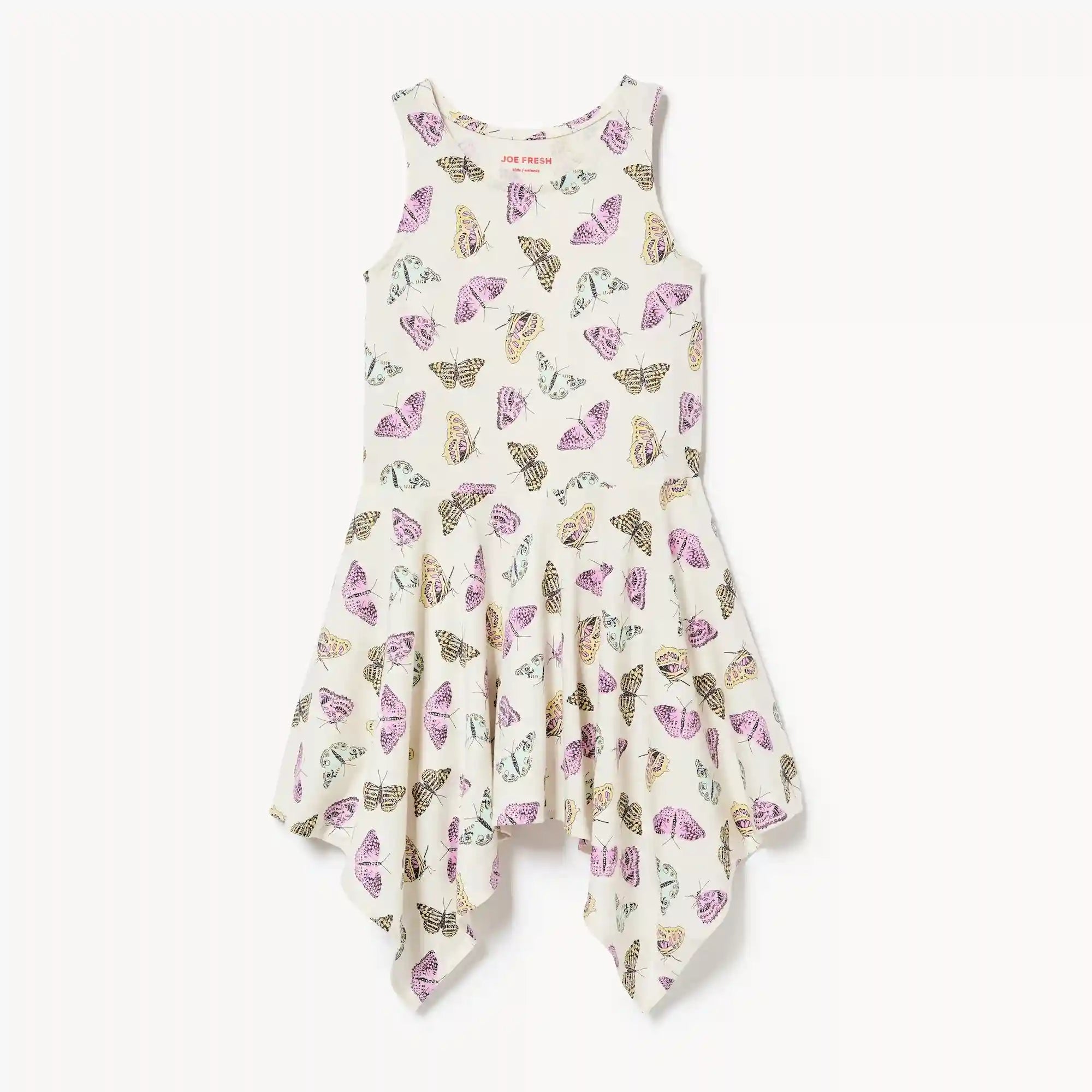 Kid Girls' Printed Handkerchief Hem Dress
