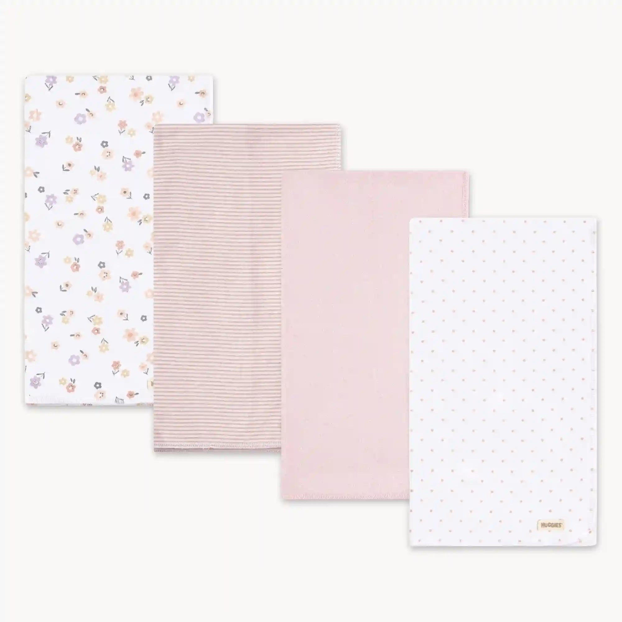 Newborn Huggies Organic Cotton Blanket 4-Pack