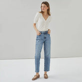 Medium Wash Straight Fit Jean