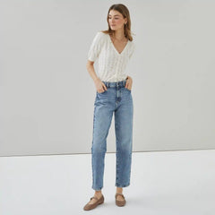 Medium Wash Straight Fit Jean