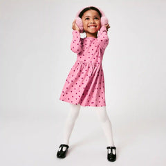 Toddler Girls' Printed Long Sleeve Dress