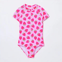 Kid Girls' Rash Guard Swimsuit