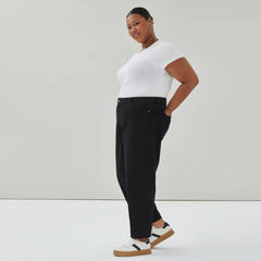Women+ Relaxed Black Wash Jean