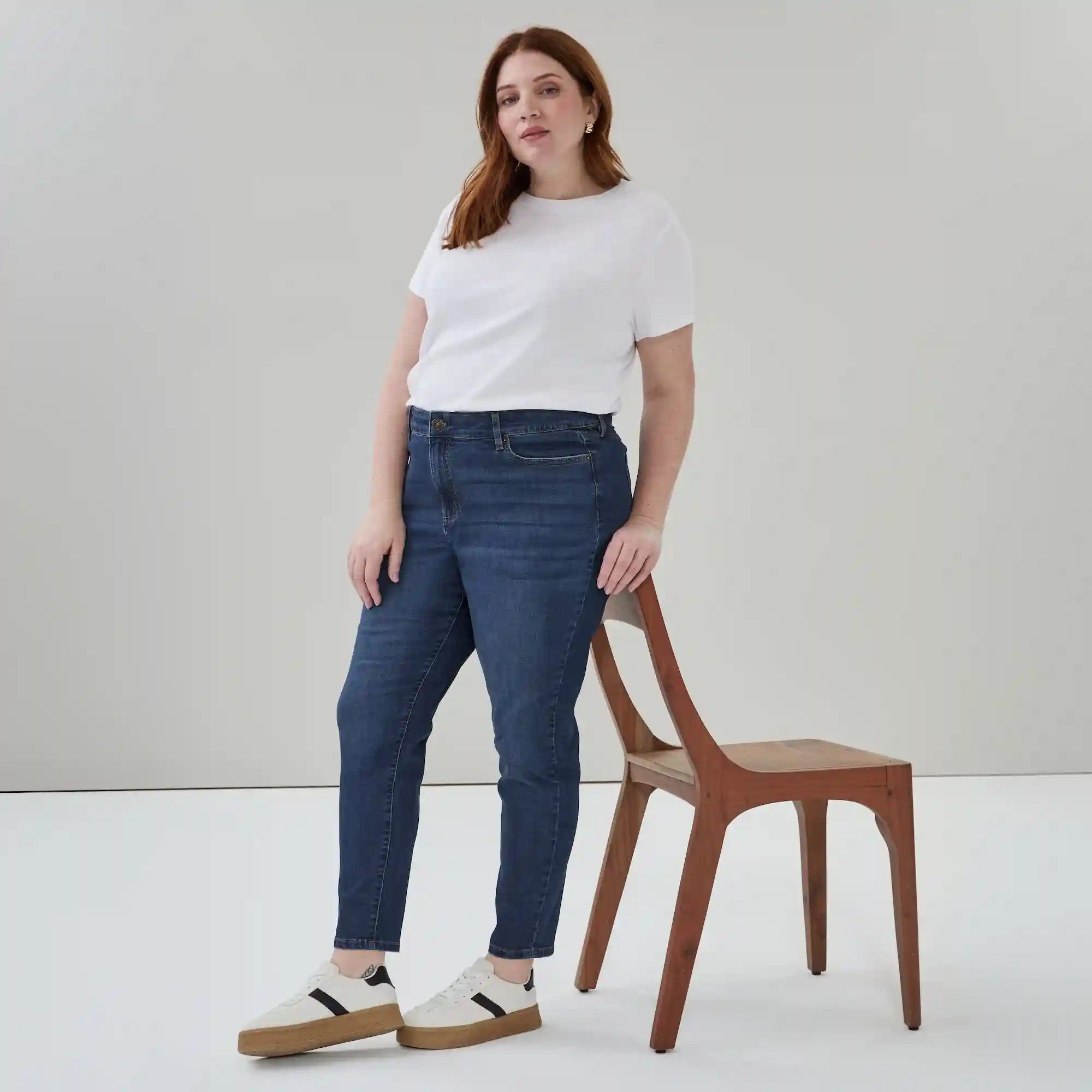 Women+ Dark Wash Classic Slim Fit Jean