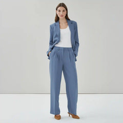 Wide Leg Pleated Trouser