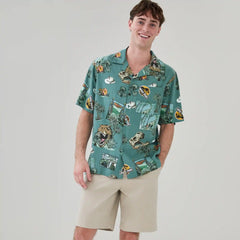 Men's Jurassic Park Gauze Button-Up Shirt