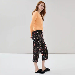 Printed Cropped Sleep Pant