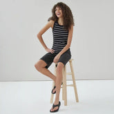 Ribbed Striped Tank Top
