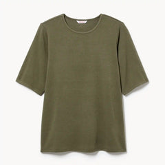 Women+ Ribbed Quarter Sleeve T-Shirt