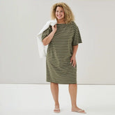Women+ Striped T-Shirt Dress