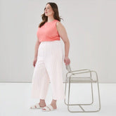 Women+ Seersucker Cropped Sleep Pant