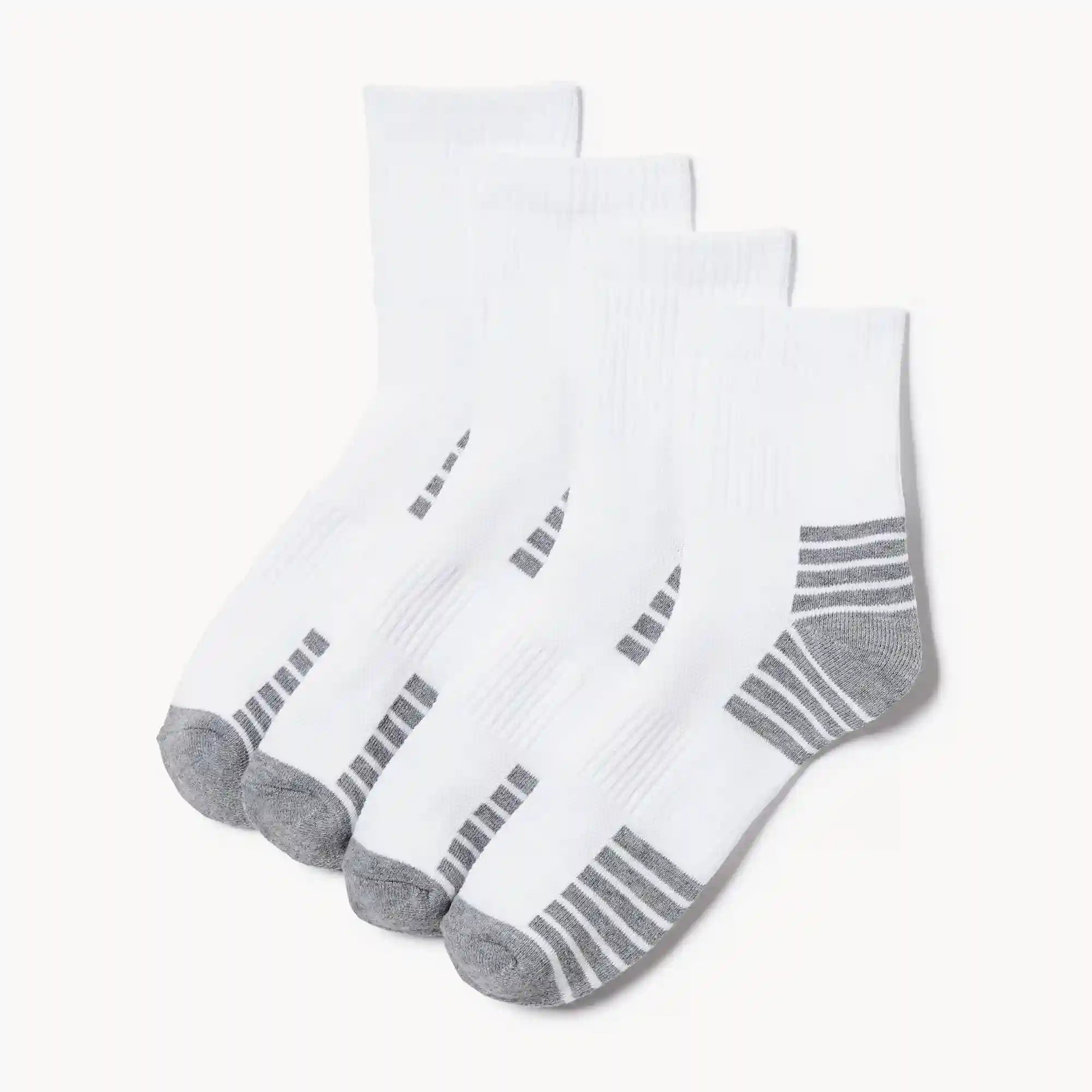 Men's 4-Pack Quarter-Crew Socks