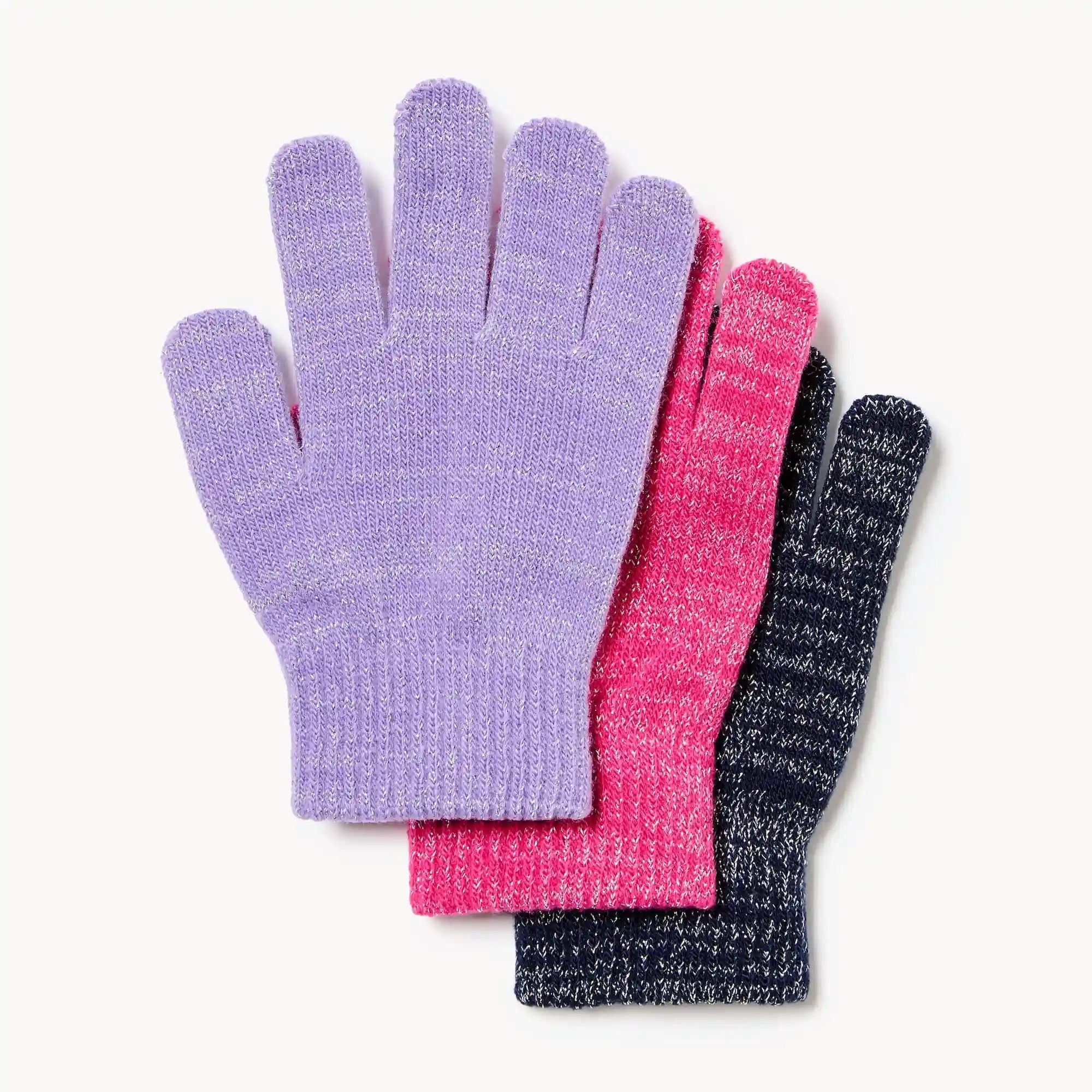Kid Girls' 3-Pack Gloves