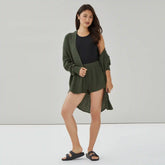 Gauze Short Cover-Up