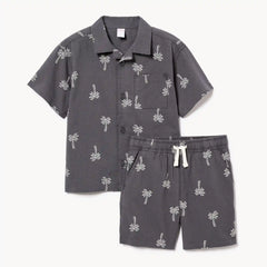 Toddler Boys' Printed Seersucker 2-Piece Set