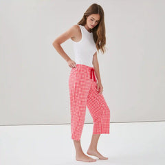Printed Cropped Sleep Pant