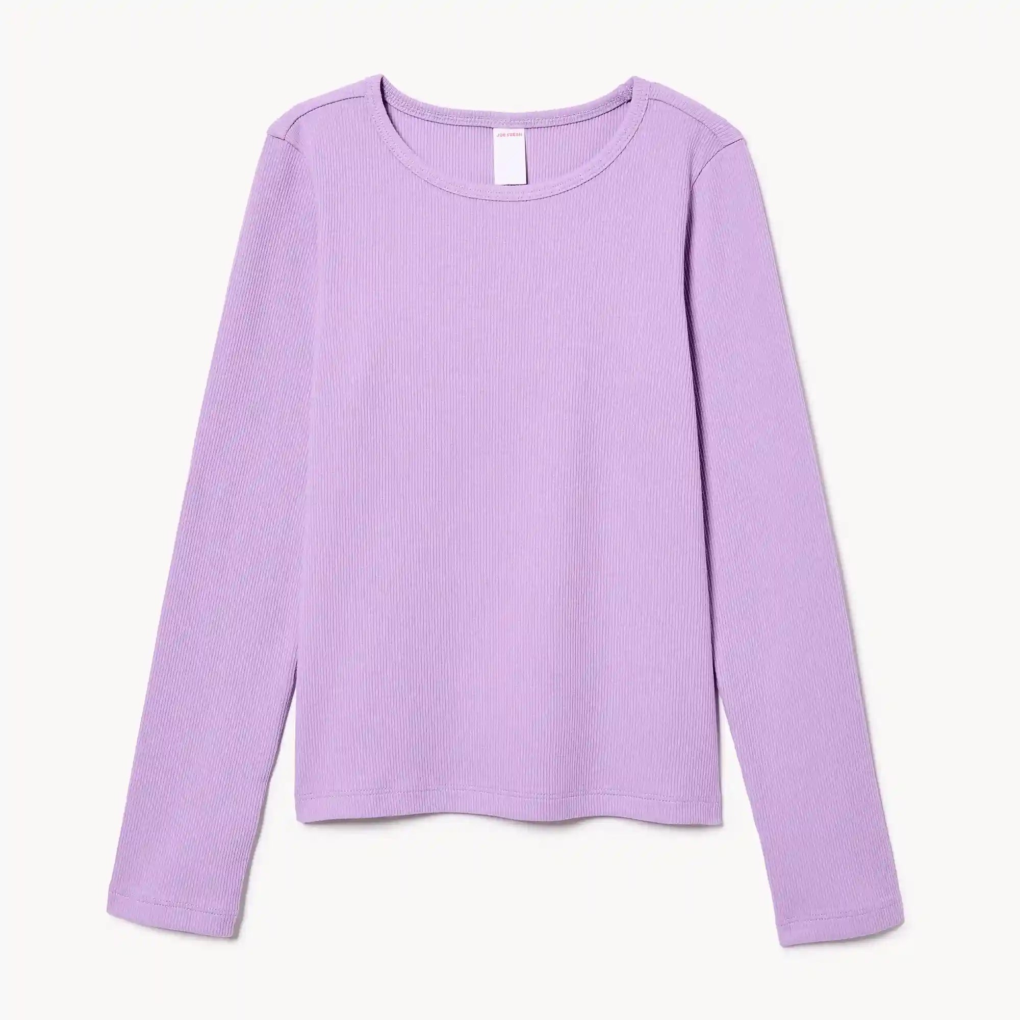 Kid Girls' Ribbed Long Sleeve Top