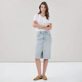 Denim Midi Skirt