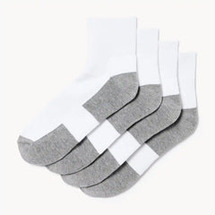 Men's 4-Pack Quarter-Crew Socks