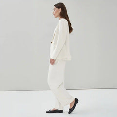 Wide Leg Pleated Trouser