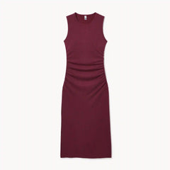 Active Side Ruched Midi Dress