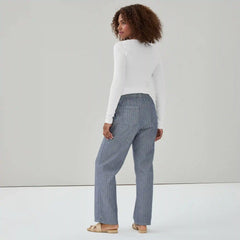 Dark Wash Pull-On Utility Pant