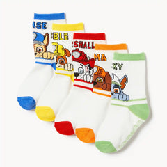 Toddler Boys' Paw Patrol 5-Pack Crew Socks