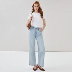 High Rise Wide Leg Jean