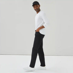 Men's Black Wash Straight Fit Jean
