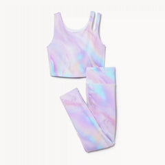 Kid Girls' Active Sports Bra and Legging Set