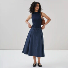 Flared Midi Skirt