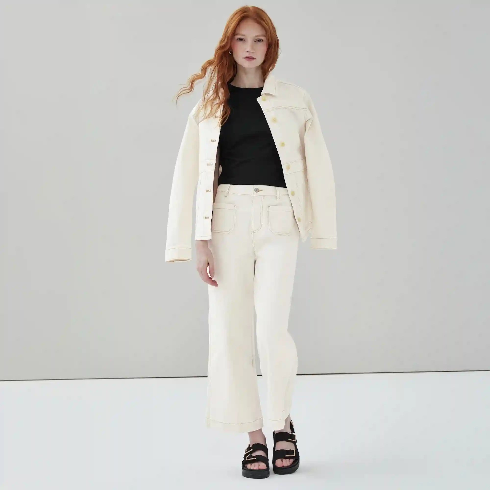 White High Rise Jean