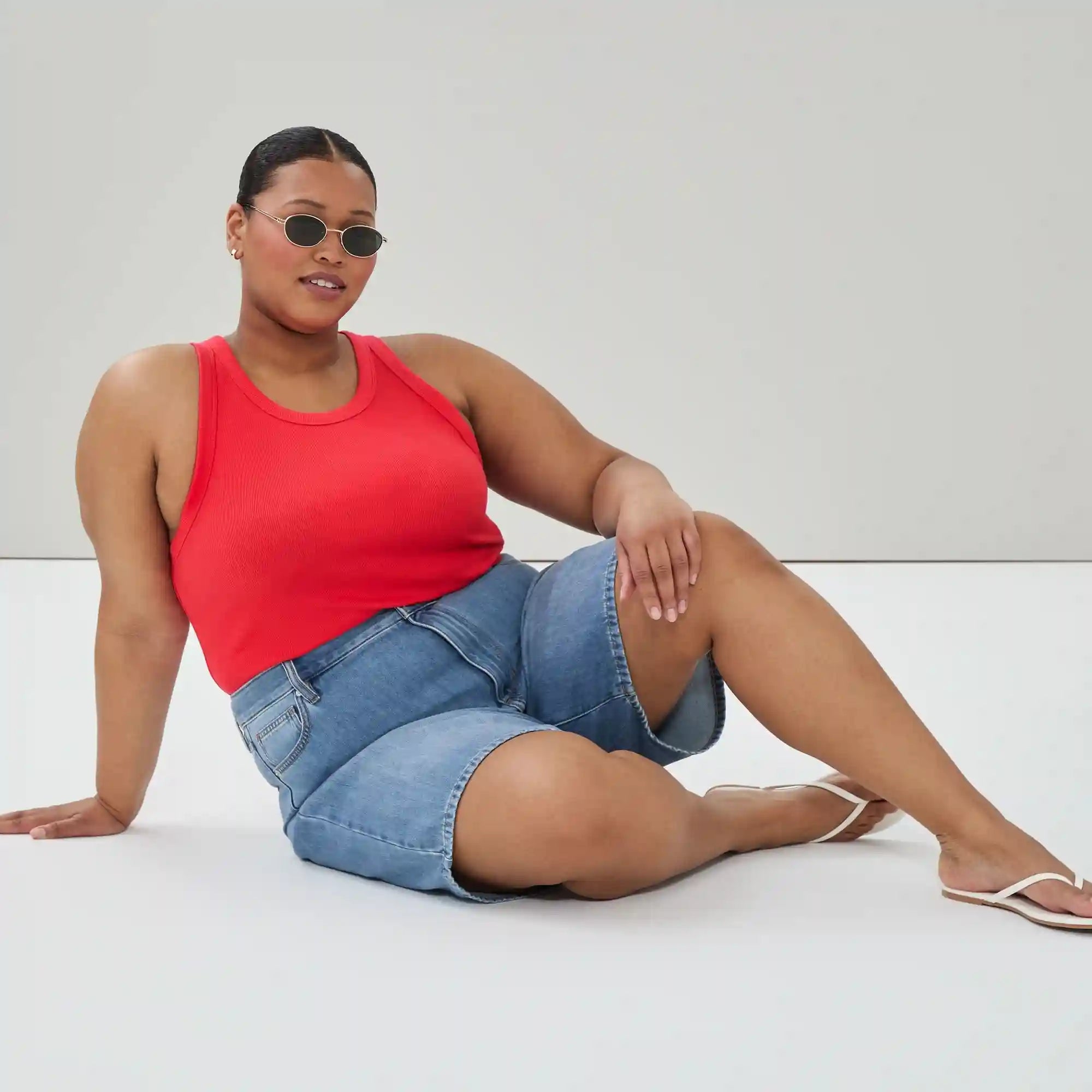 Women+ Ribbed Racerback Tank
