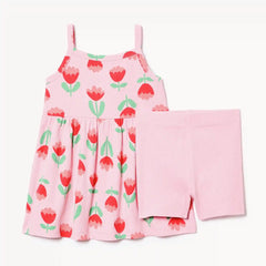 Baby Girls' Printed Cami Dress Set