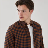 Men's Flannel Button-Down Shirt