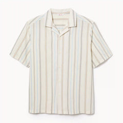 Men's Striped Button-Up Shirt
