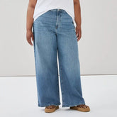 Women+ High Rise Wide Leg Jean