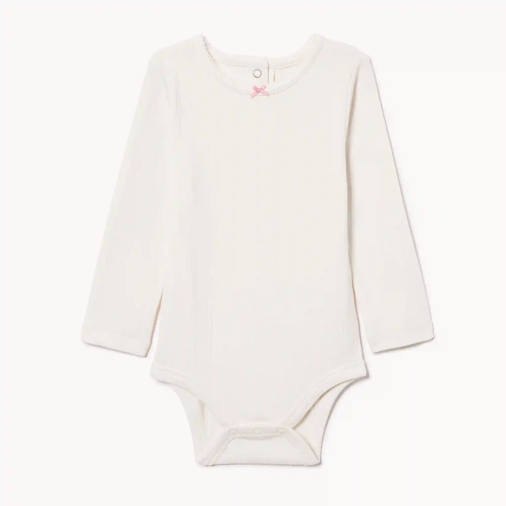 Baby Girls' Pointelle Long Sleeve Bodysuit