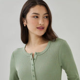 Henley Long Sleeve Top